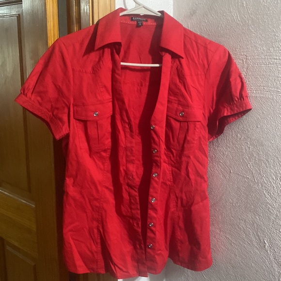 NEW Express Outfit👖sz4+blouse❤️button szM - Picture 14 of 16